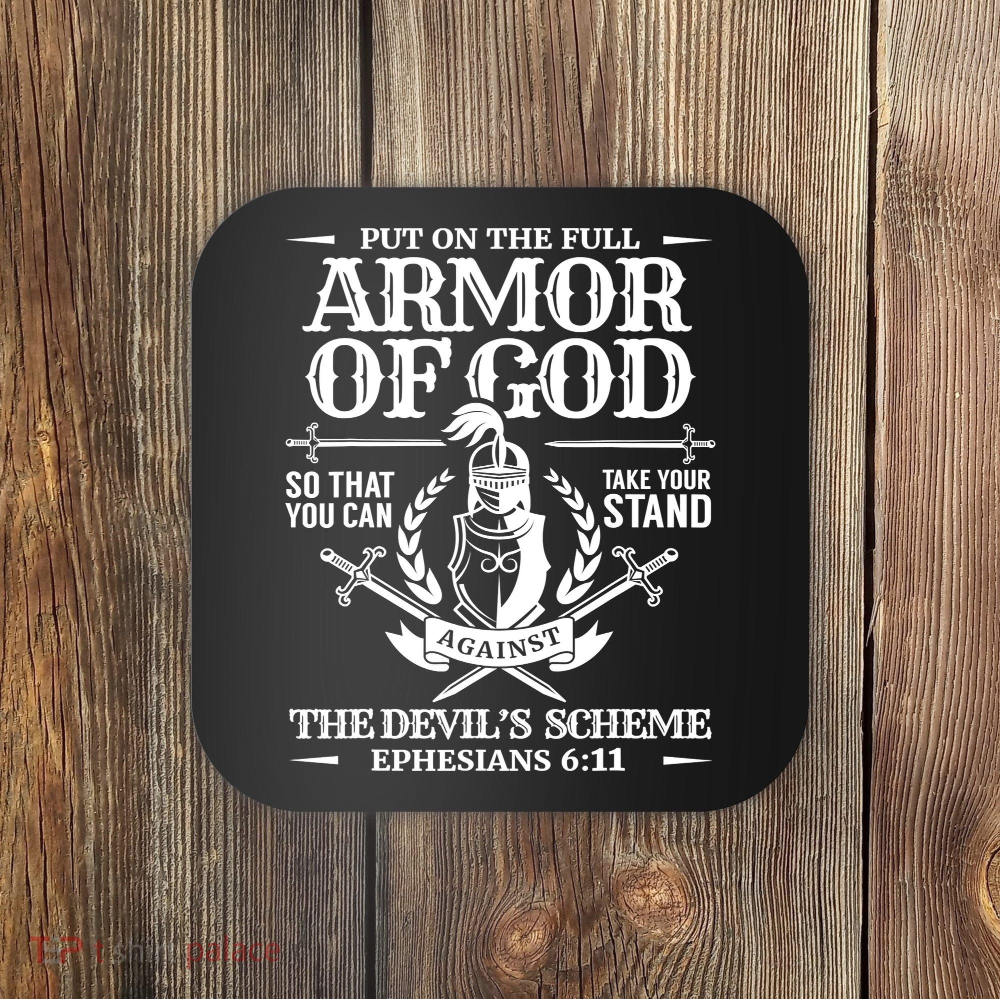Armor Of God Christian Bible Verse Religious Coaster