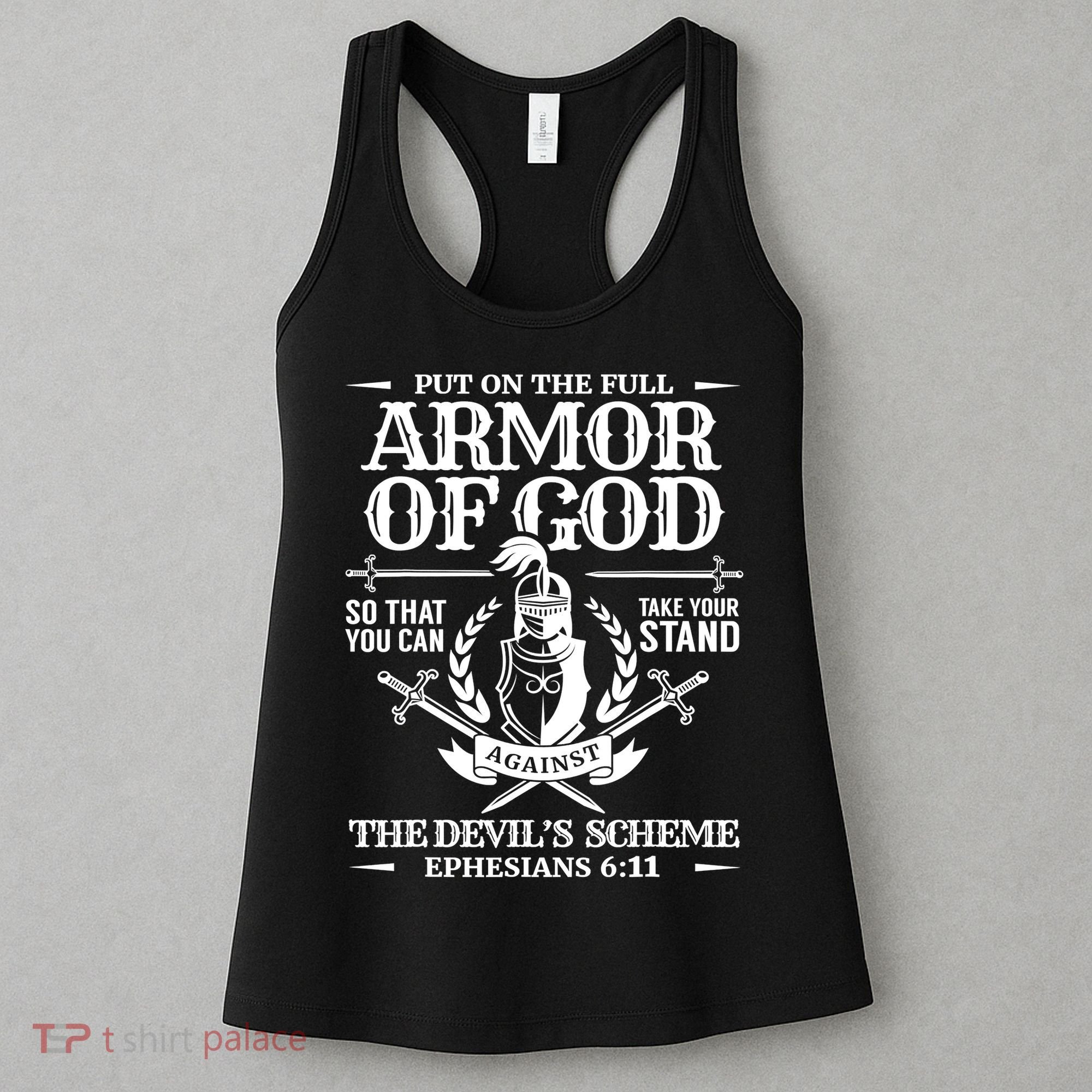 Armor Of God Christian Bible Verse Religious Women's Tank Top