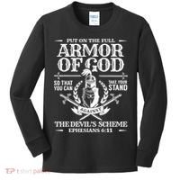 Armor Of God Christian Bible Verse Religious Kids Long Sleeve Shirt thumb 0