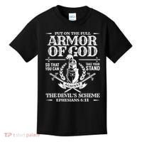 Armor Of God Christian Bible Verse Religious Kids T-Shirt thumb 0