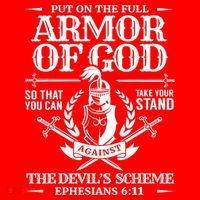 Armor Of God Christian Bible Verse Religious Santa Hat thumb 1