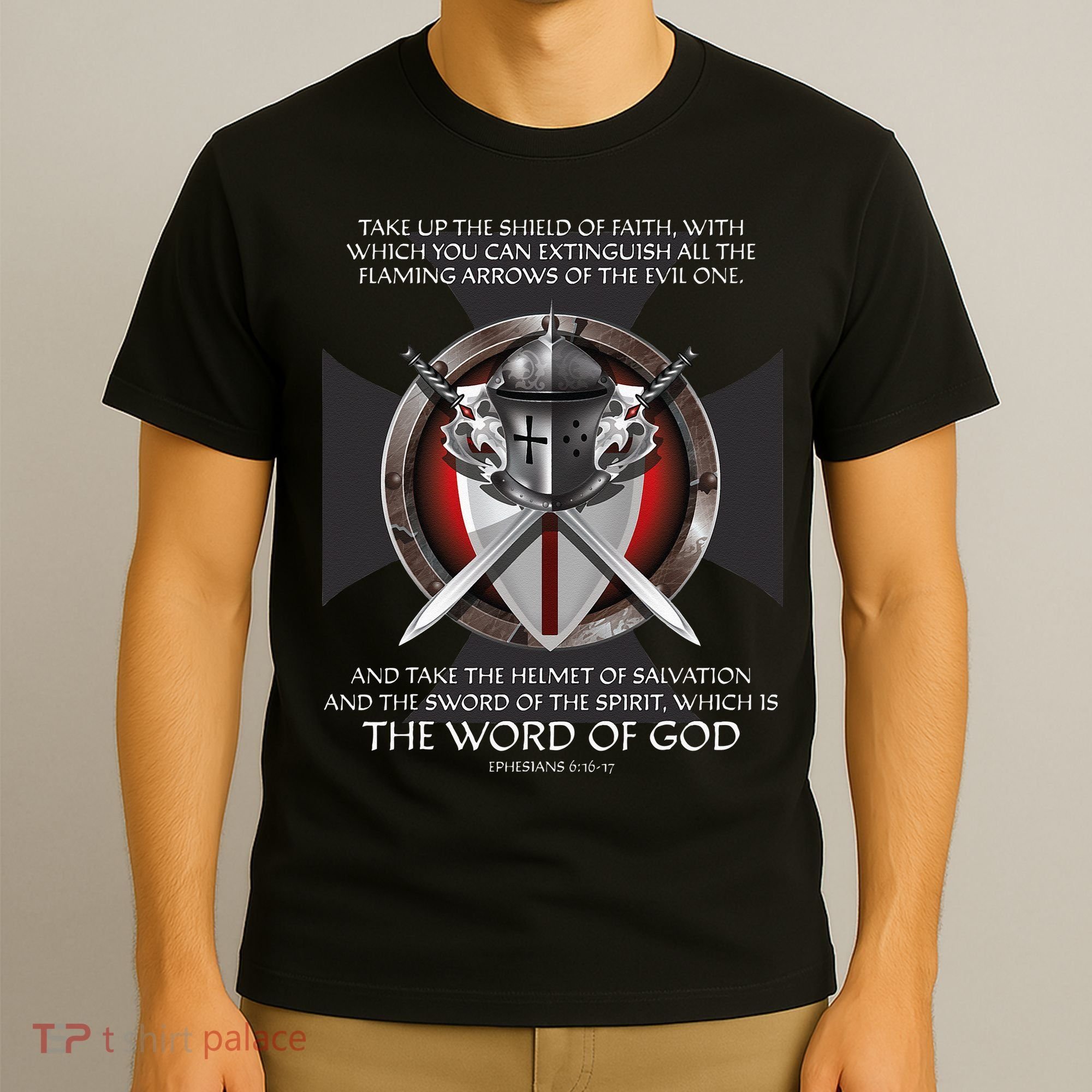 Armor Of God Men Women Kids Christian Bible Verse T-Shirt