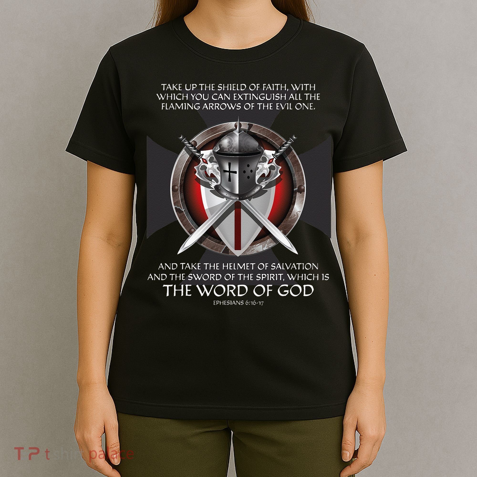 Armor Of God Men Women Kids Christian Bible Verse T-Shirt