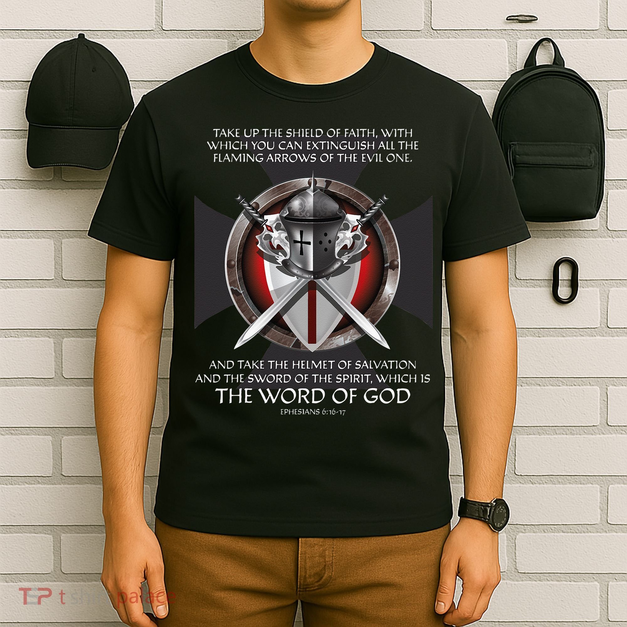 Armor Of God Men Women Kids Christian Bible Verse T-Shirt