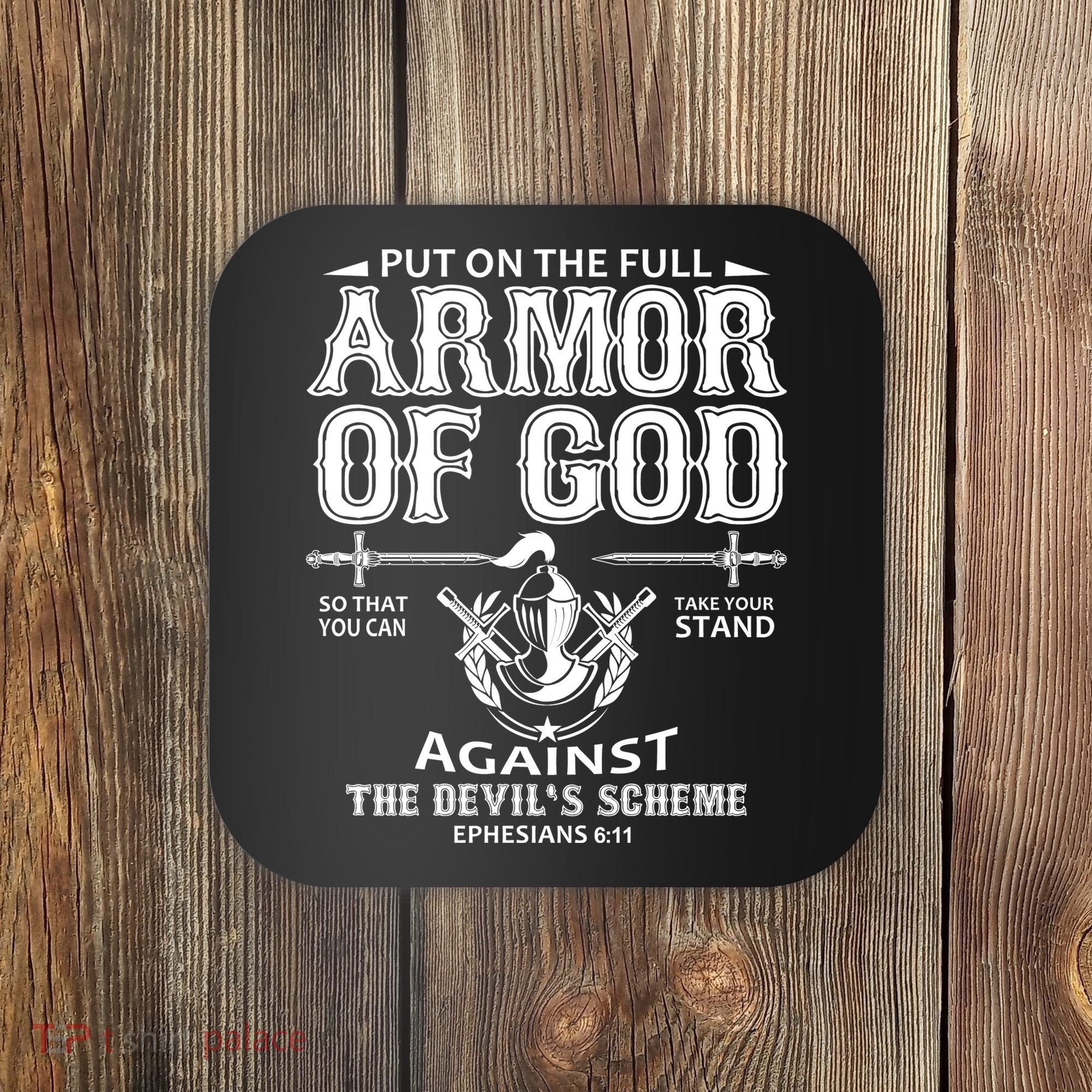 Armor Of God Christianity Coaster