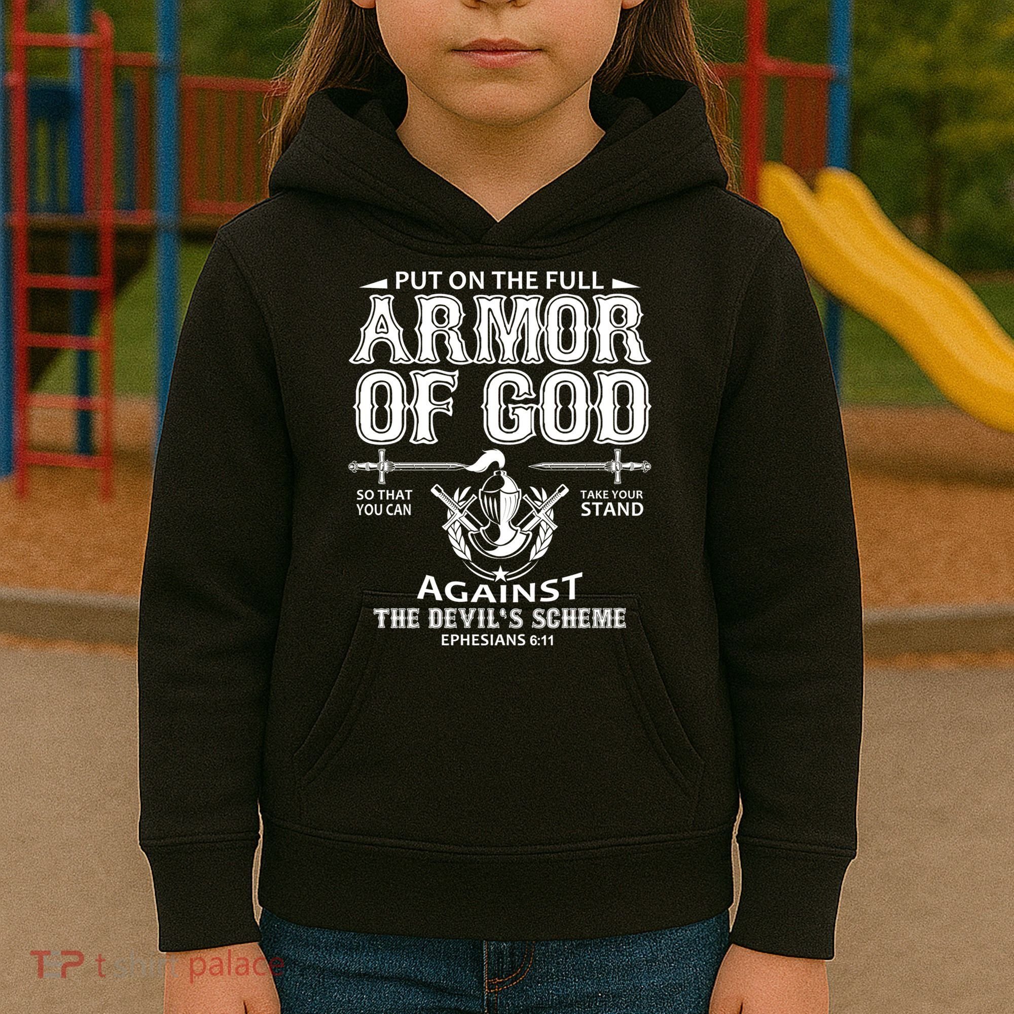 Armor Of God Christianity Kids Hoodie