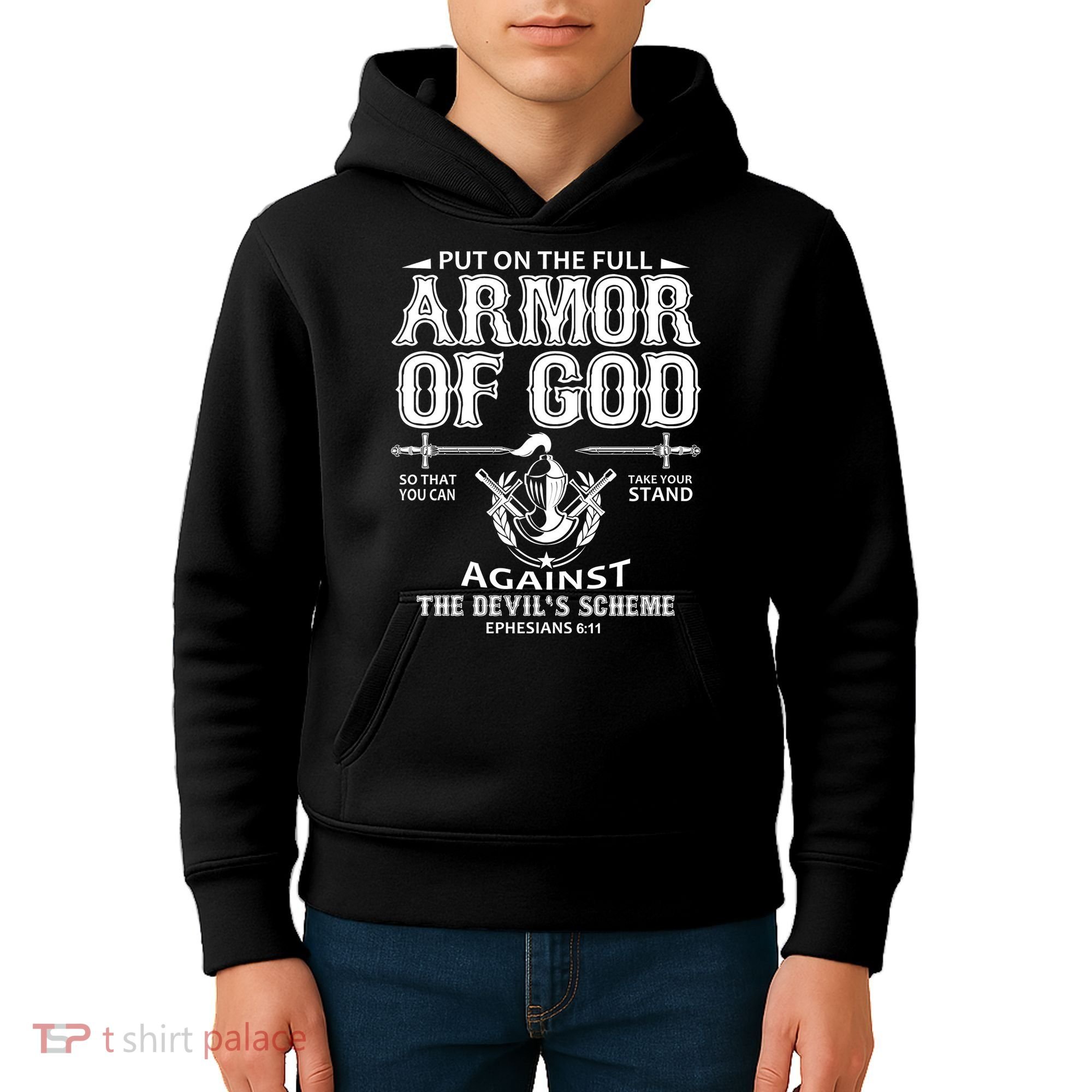 Armor Of God Christianity Kids Hoodie