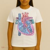 Anatomical Of Heart Cardiac Nurse Practioner Sonographer T-Shirt thumb 4