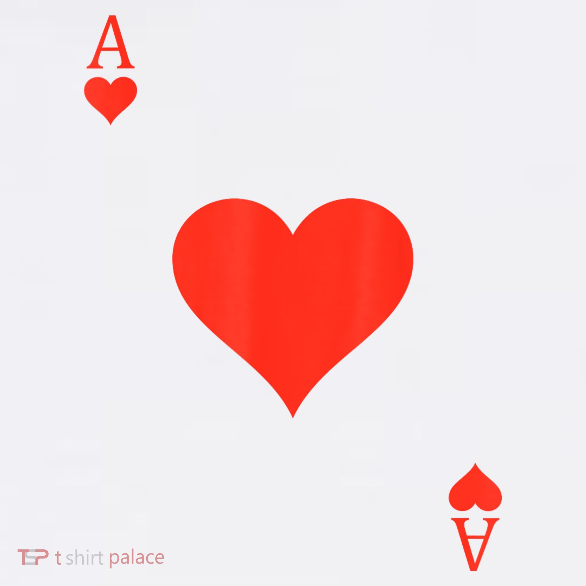 Ace Of Hearts Costume Deck Of Cards Playing Card Halloween T-Shirt