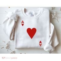 Ace Of Hearts Blackjack Cards Poker 21 Sweatshirt thumb 2