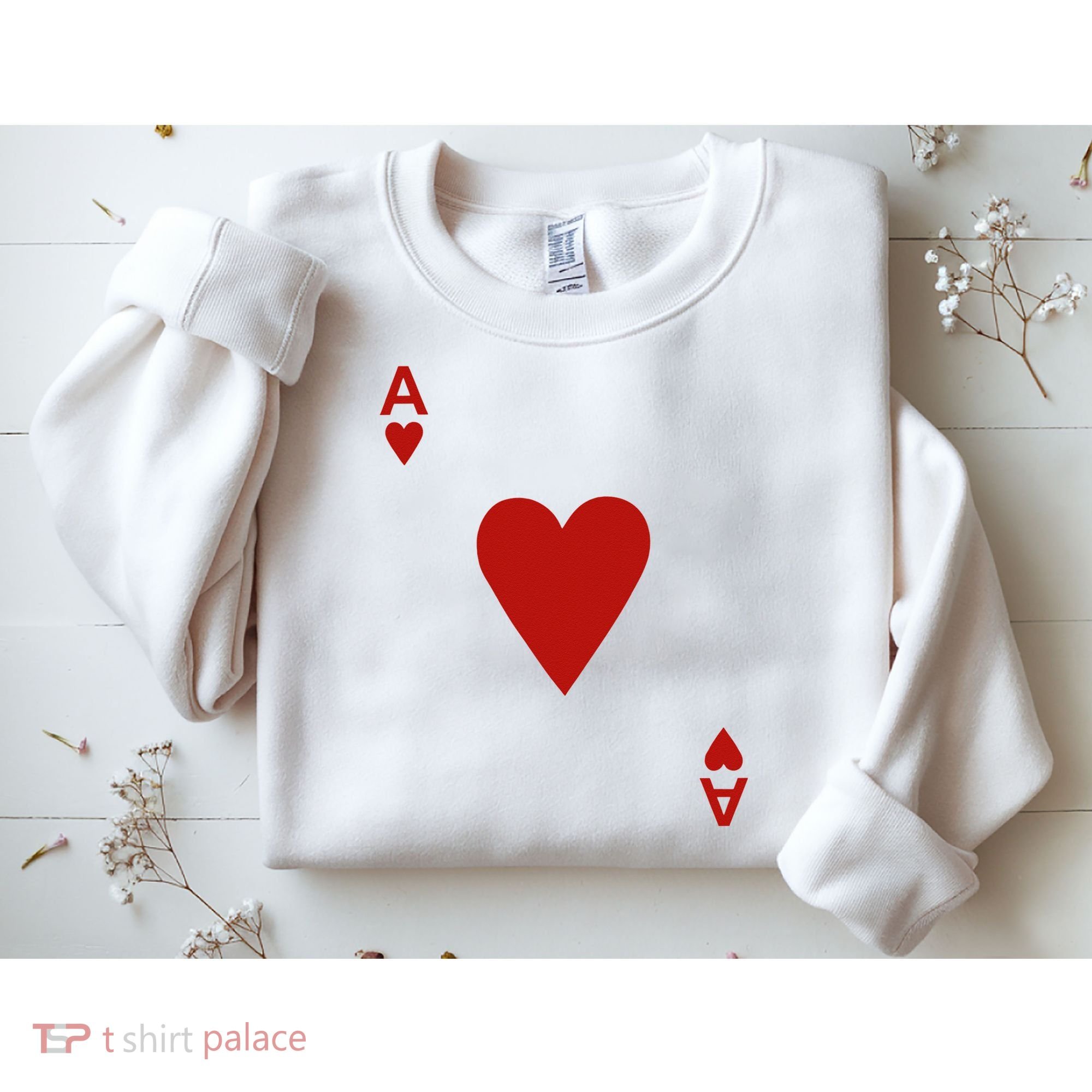 Ace Of Hearts Blackjack Cards Poker 21 Sweatshirt