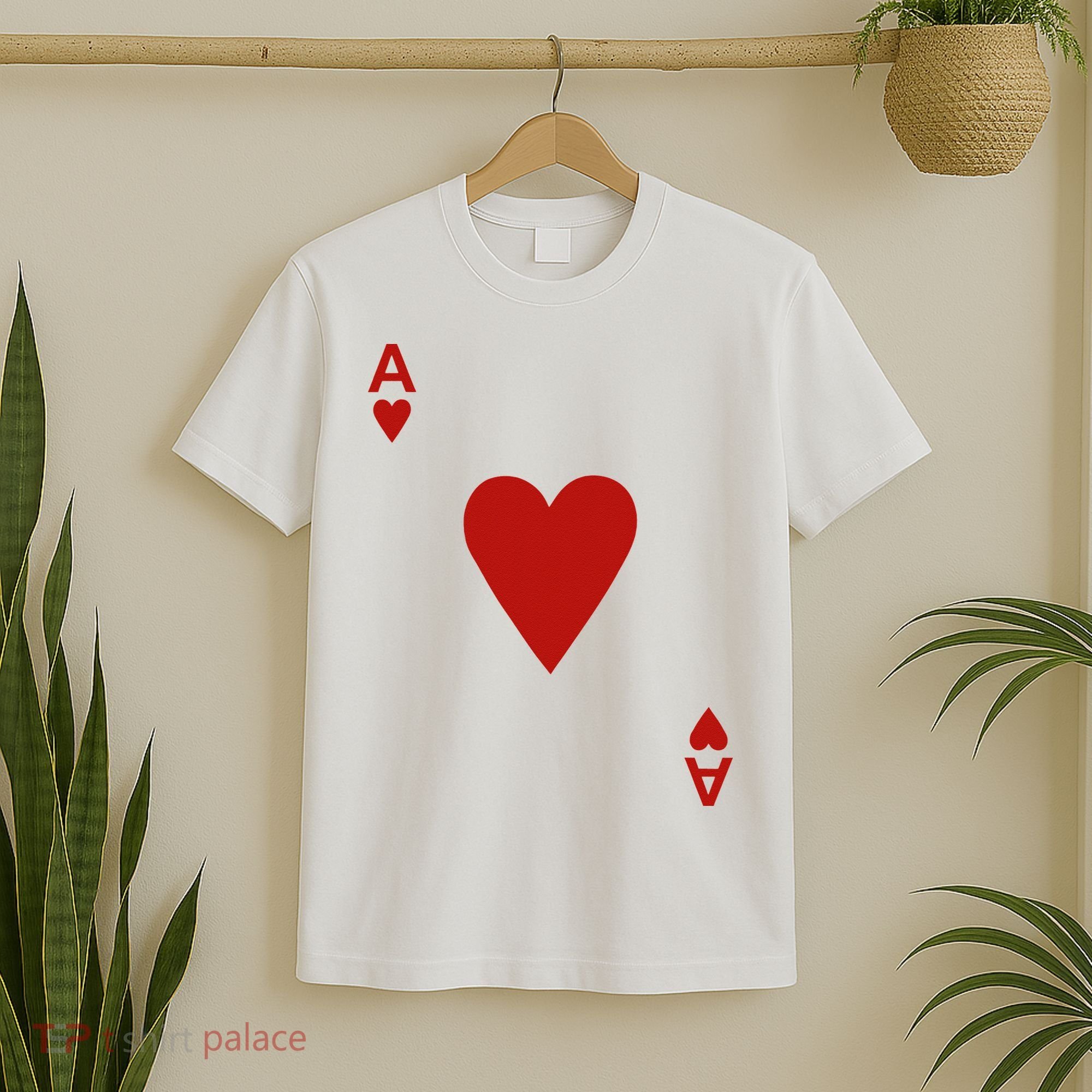 Ace Of Hearts Blackjack Cards Poker 21 T-Shirt