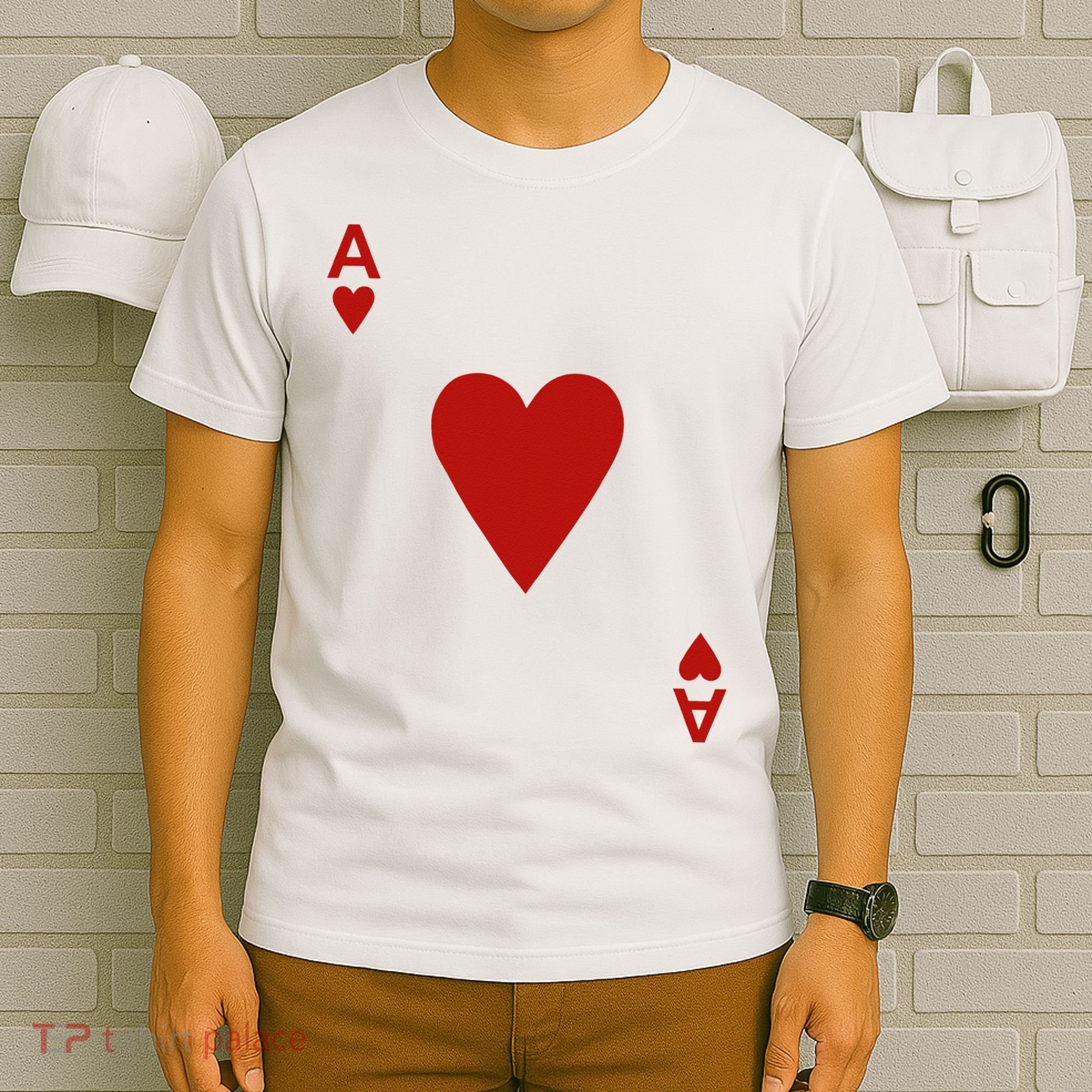 Ace Of Hearts Blackjack Cards Poker 21 T-Shirt
