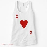 Ace Of Hearts Blackjack Cards Poker 21 Women's Tank Top thumb 0