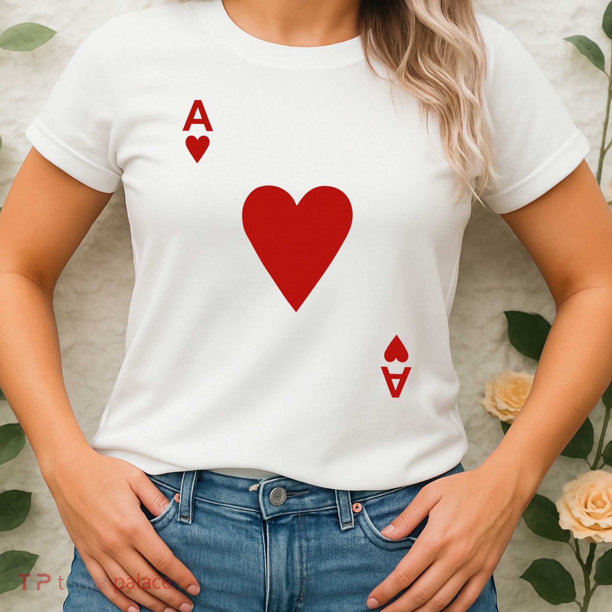 Ace Of Hearts Blackjack Cards Poker 21 Women's T-Shirt