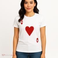 Ace Of Hearts Blackjack Cards Poker 21 Women's T-Shirt thumb 4