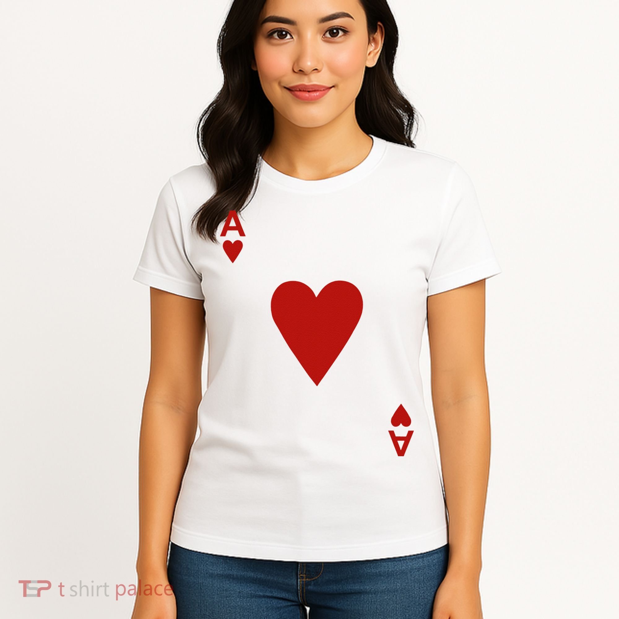 Ace Of Hearts Blackjack Cards Poker 21 Women's T-Shirt