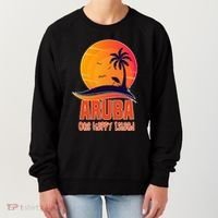 Aruba One Happy Island Beautiful Sunset Beach Women's Sweatshirt thumb 0
