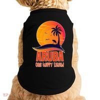 Aruba One Happy Island Beautiful Sunset Beach Doggie Tank thumb 0