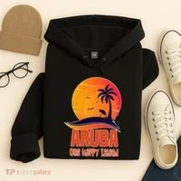 Aruba One Happy Island Beautiful Sunset Beach Hoodie thumb 4