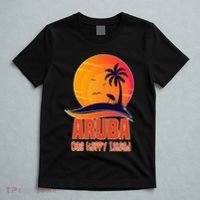 Aruba One Happy Island Beautiful Sunset Beach T-Shirt thumb 5