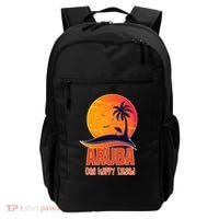 Aruba One Happy Island Beautiful Sunset Beach Backpack thumb 0