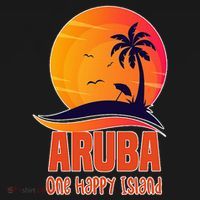 Aruba One Happy Island Beautiful Sunset Beach Women's Hoodie thumb 2