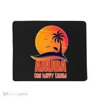 Aruba One Happy Island Beautiful Sunset Beach Mousepad thumb 0