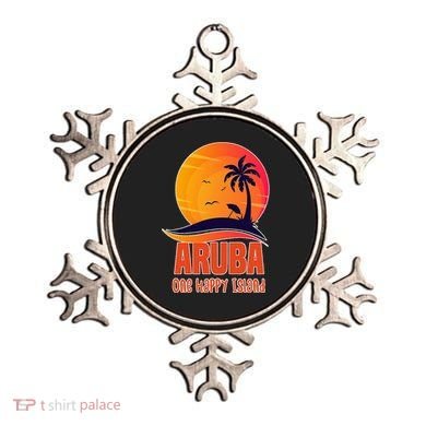 Aruba One Happy Island Beautiful Sunset Beach Ornament