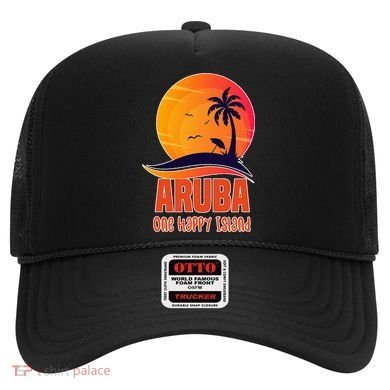 Aruba One Happy Island Beautiful Sunset Beach Hat