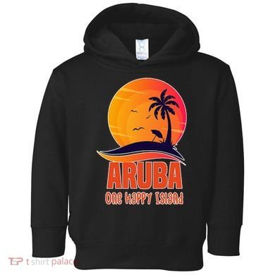 Aruba One Happy Island Beautiful Sunset Beach Toddler Hoodie