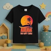 Aruba One Happy Island Beautiful Sunset Beach Toddler T-Shirt thumb 3