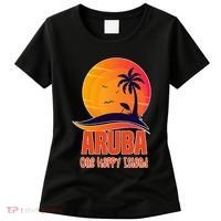 Aruba One Happy Island Beautiful Sunset Beach Women's T-Shirt thumb 0