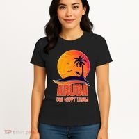 Aruba One Happy Island Beautiful Sunset Beach Women's T-Shirt thumb 4