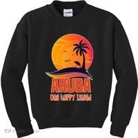 Aruba One Happy Island Beautiful Sunset Beach Kids Sweatshirt thumb 0