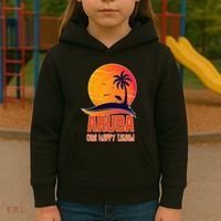 Aruba One Happy Island Beautiful Sunset Beach Kids Hoodie thumb 3