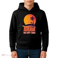 Aruba One Happy Island Beautiful Sunset Beach Kids Hoodie thumb 4