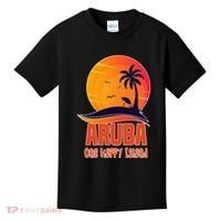 Aruba One Happy Island Beautiful Sunset Beach Kids T-Shirt thumb 0