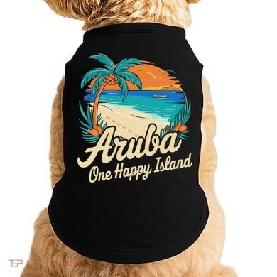 Aruba One Happy Island Souvenir Doggie Tank