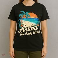 Aruba One Happy Island Souvenir T-Shirt thumb 4