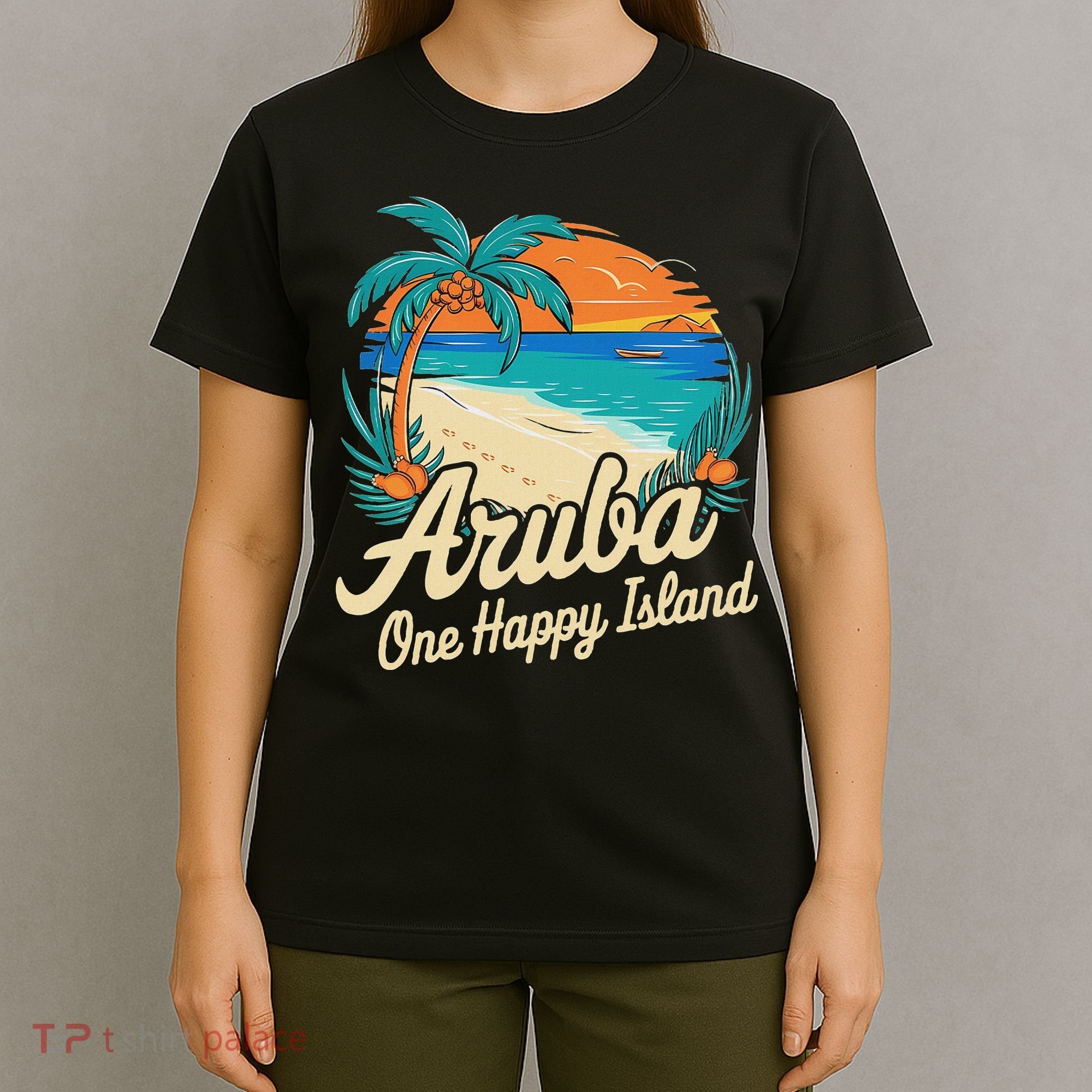 Aruba One Happy Island Souvenir T-Shirt