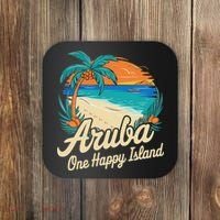 Aruba One Happy Island Souvenir Coaster thumb 0