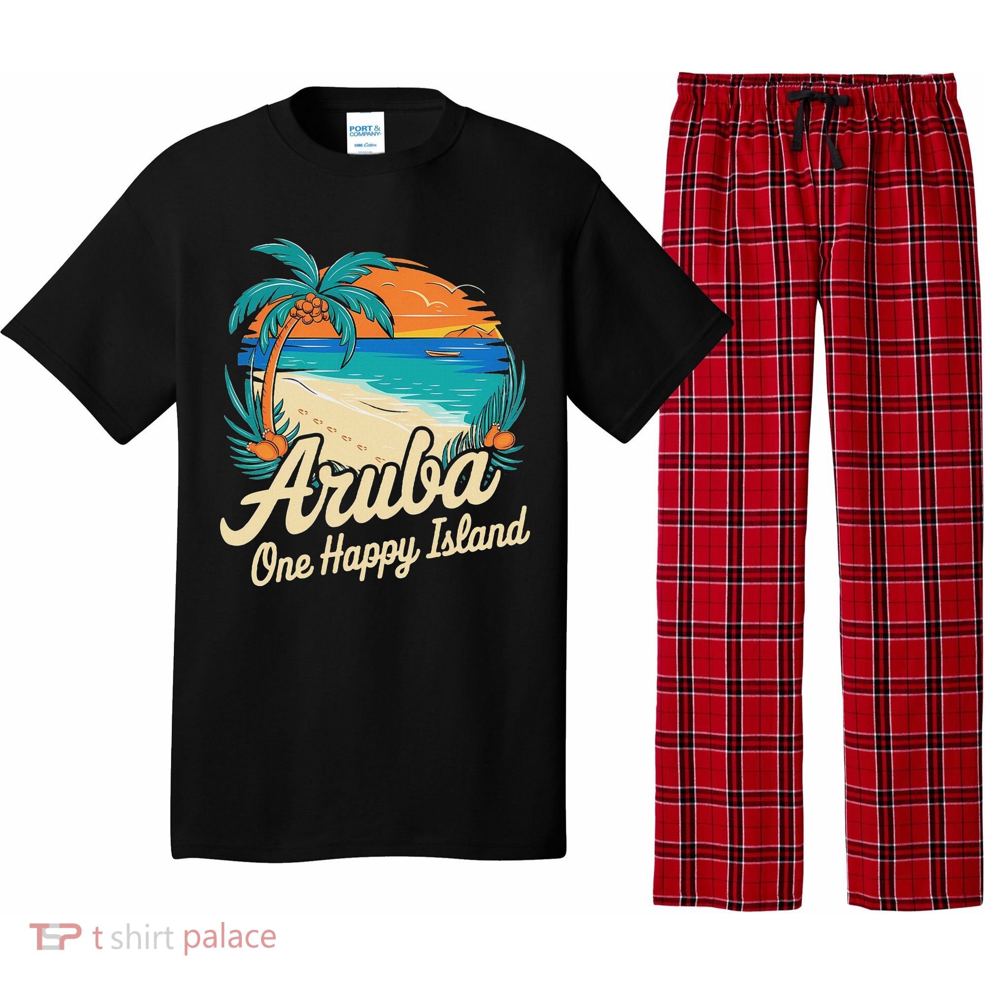 Aruba One Happy Island Souvenir Pajama Set