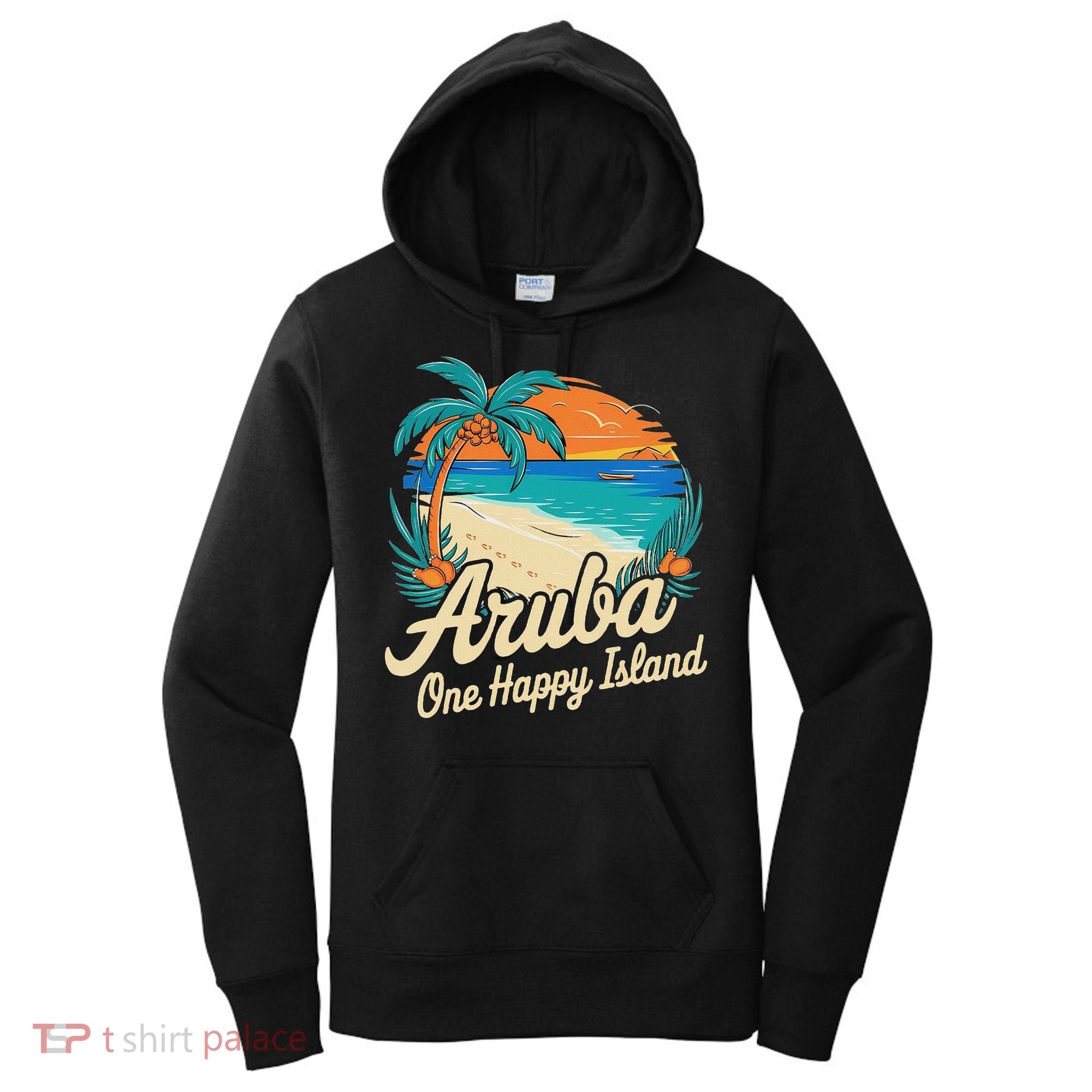 Aruba One Happy Island Souvenir Women's Hoodie