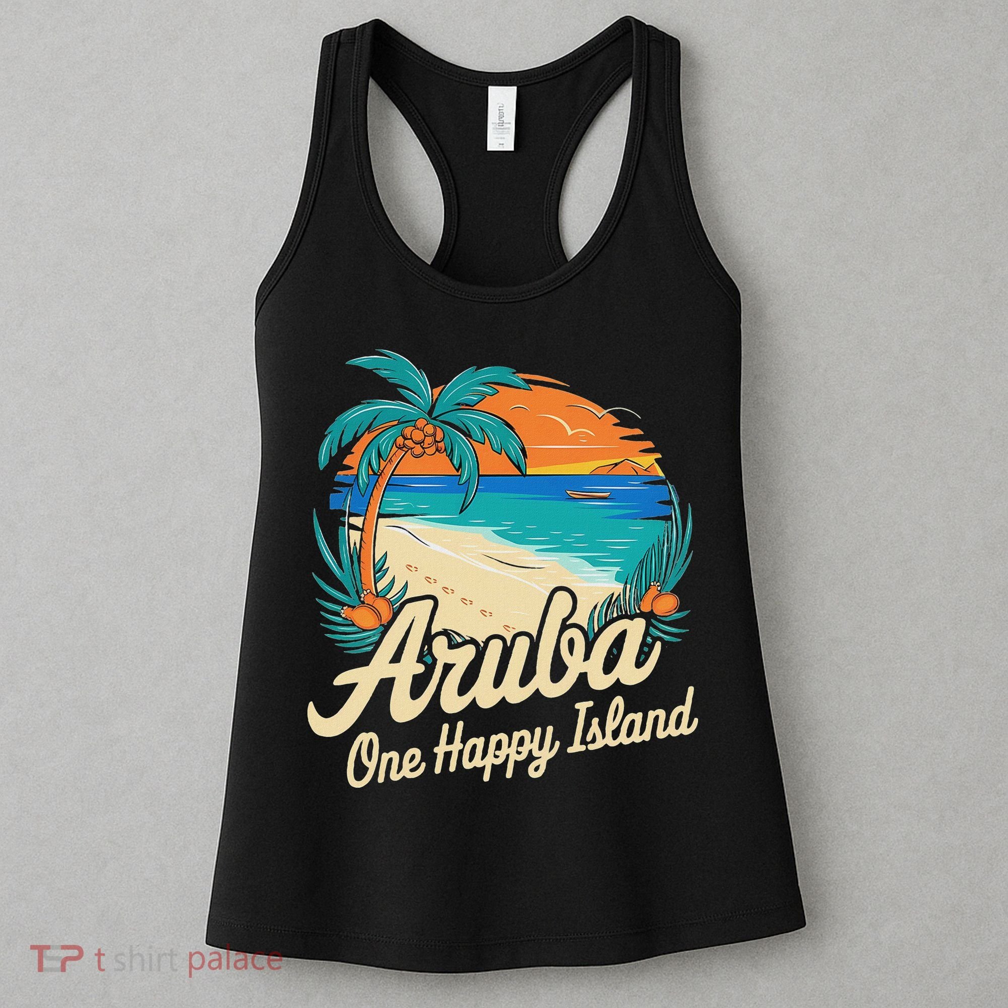 Aruba One Happy Island Souvenir Women's Tank Top