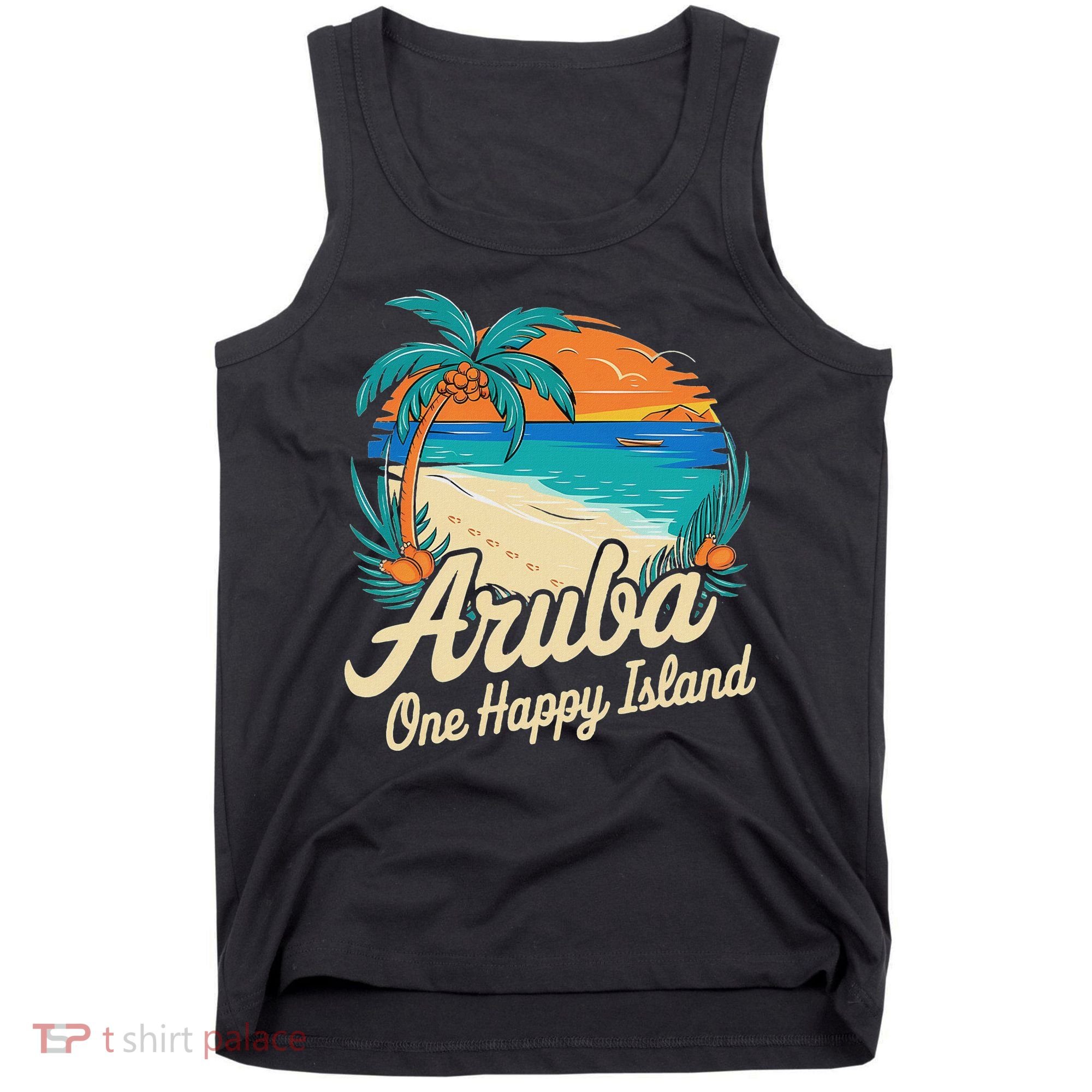 Aruba One Happy Island Souvenir Tank Top