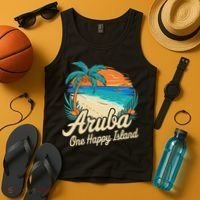 Aruba One Happy Island Souvenir Tank Top thumb 4