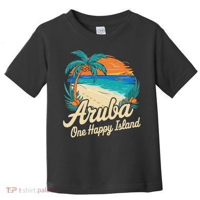 Aruba One Happy Island Souvenir Toddler T-Shirt