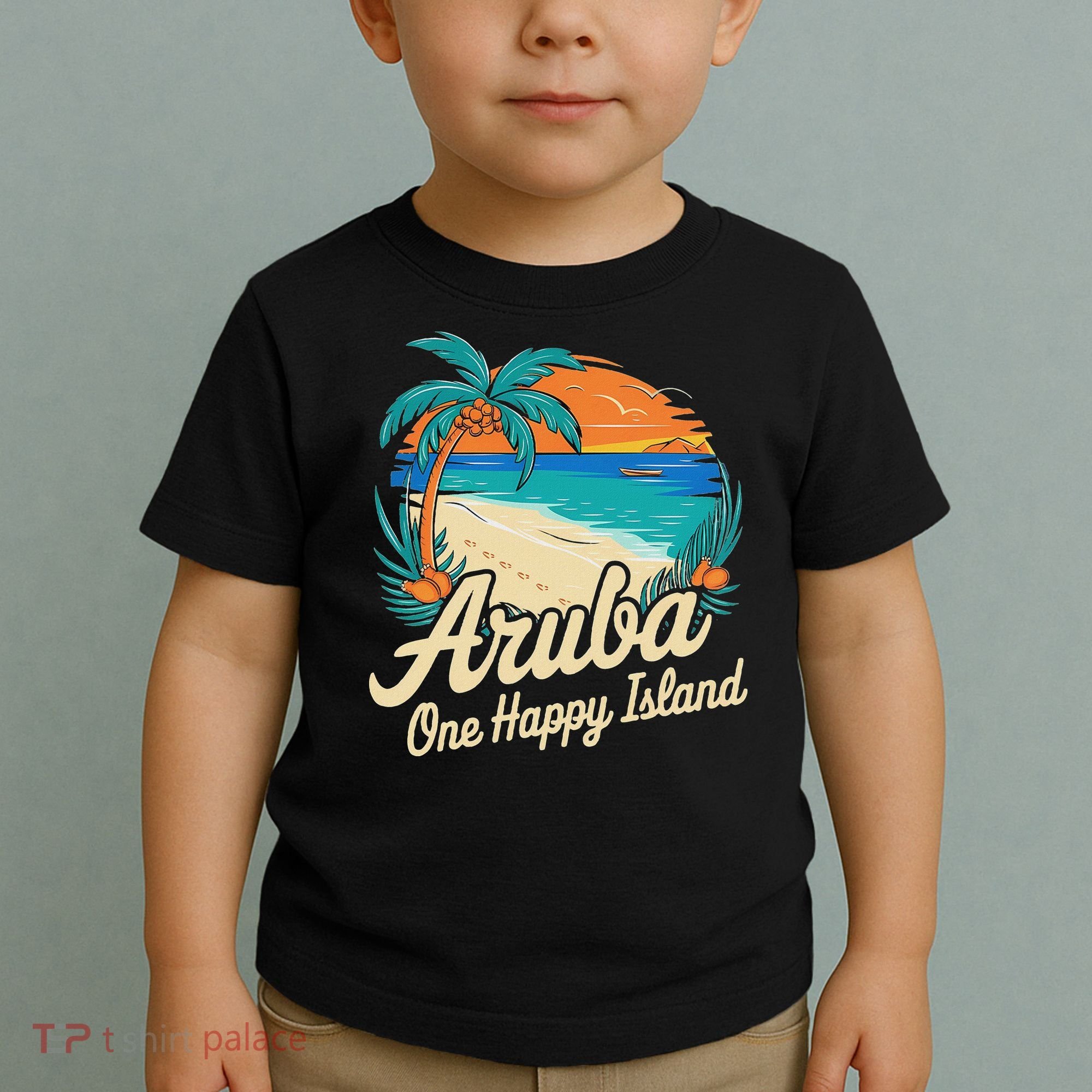 Aruba One Happy Island Souvenir Toddler T-Shirt
