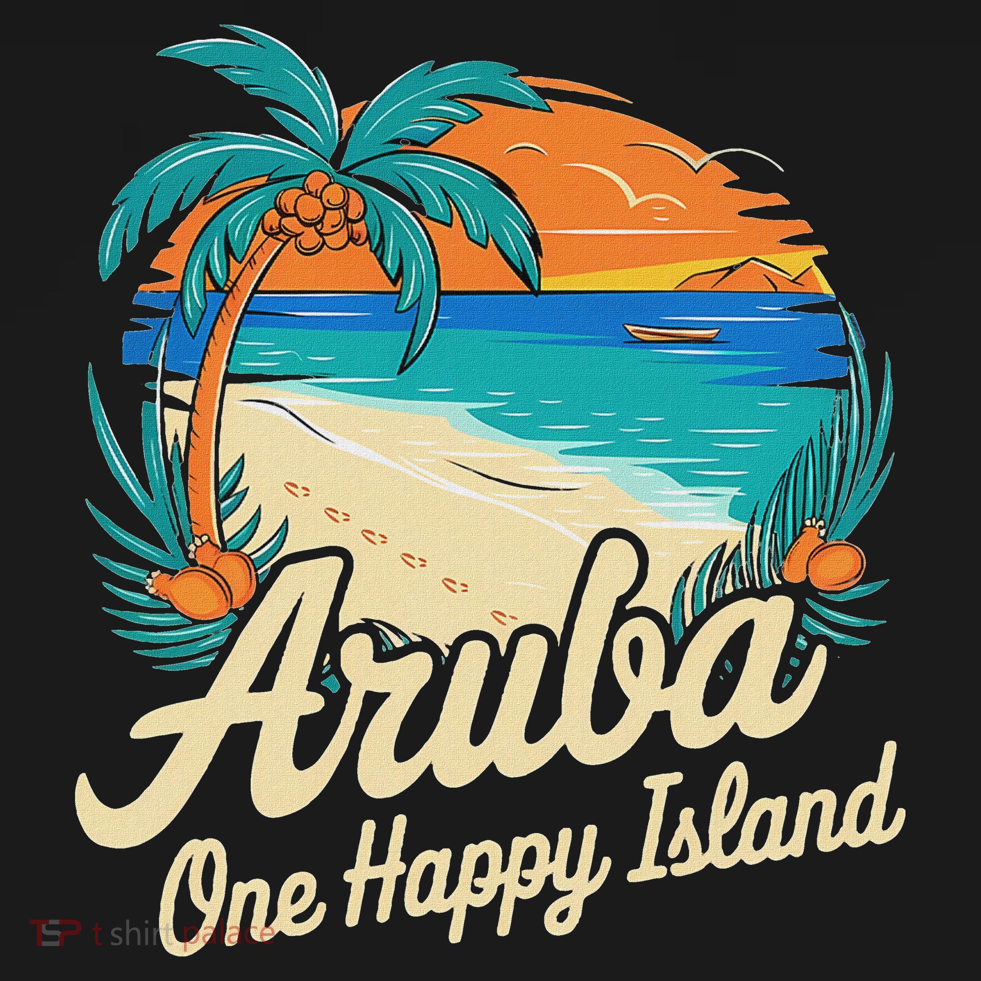 Aruba One Happy Island Souvenir Visor